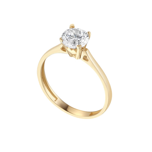 9ct Yellow Gold CZ Dress Ring