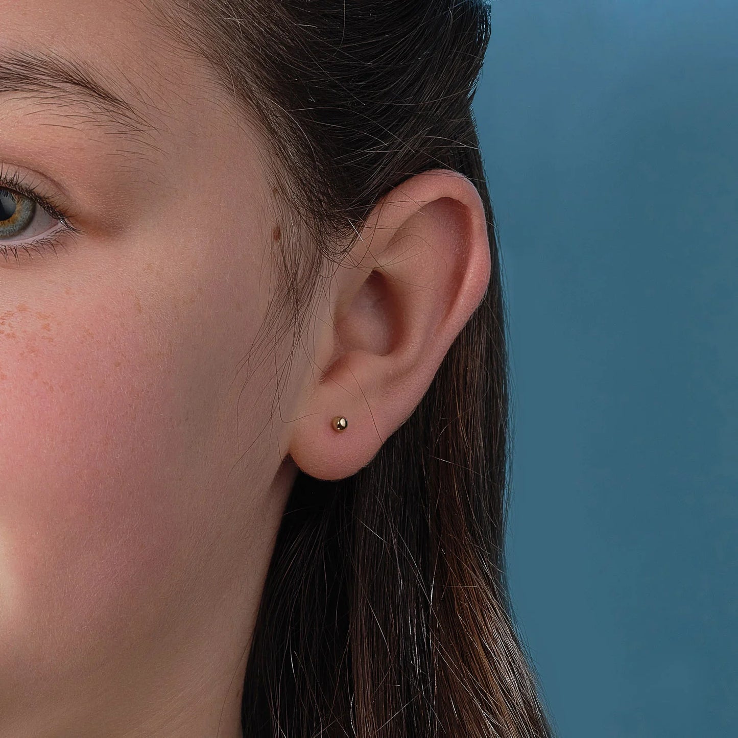 9ct Yellow Gold 3mm Ball Stud Earrings