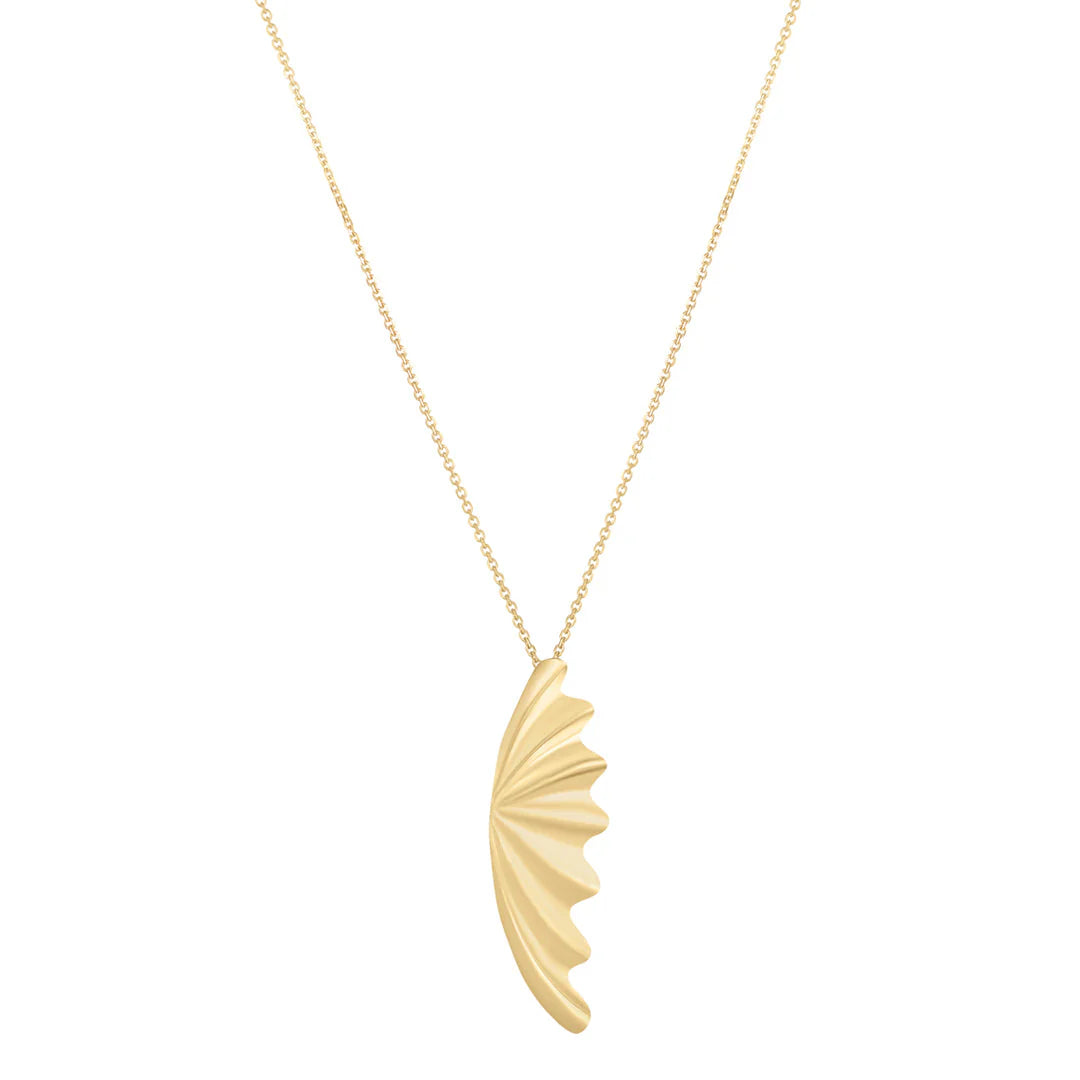 9ct Gold Leaf Necklace