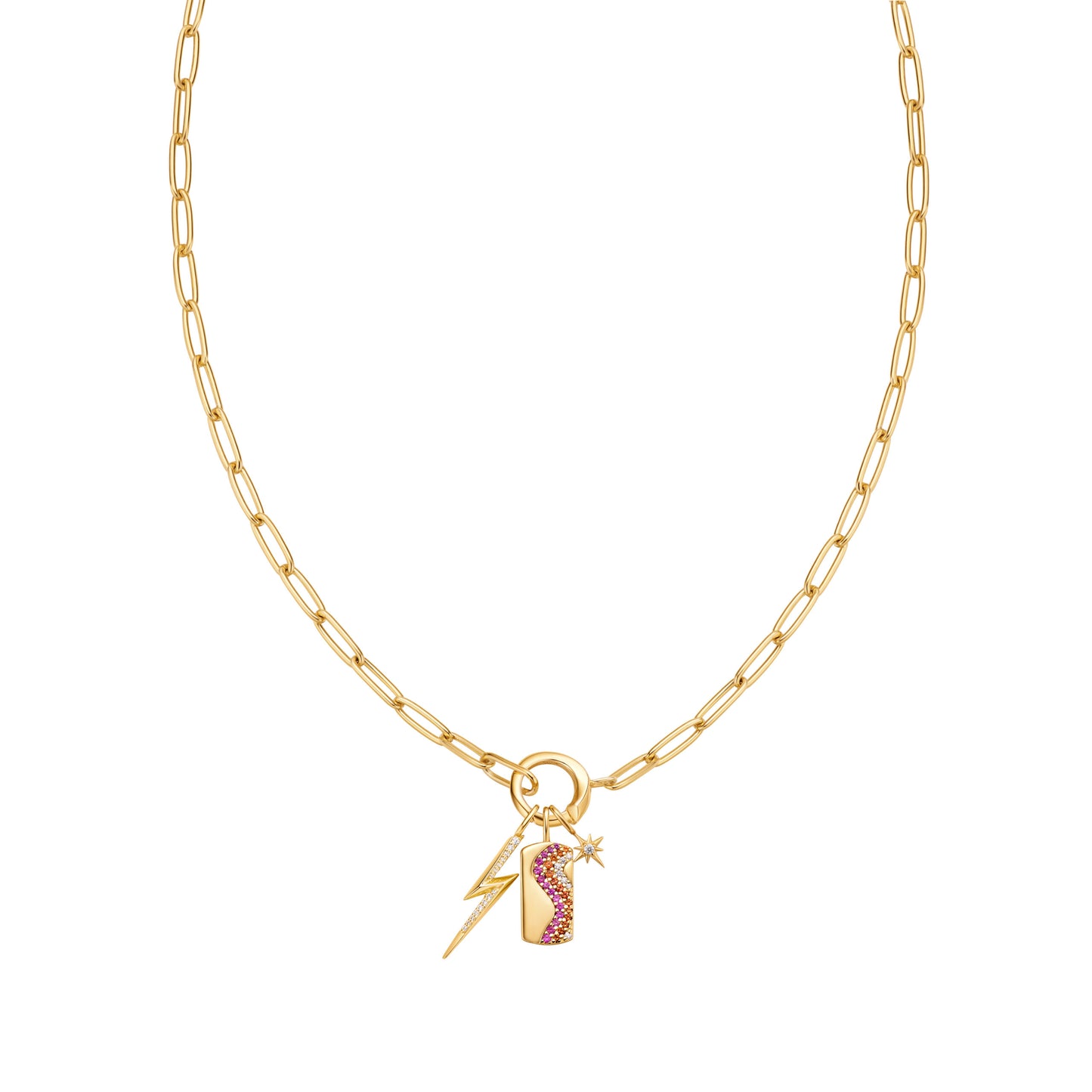 Ania Haie Gold Plate Pop Charms Necklace