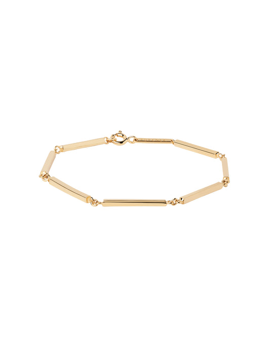 PDPAOLA Yellow Gold Plated Bar Chain Bracelet