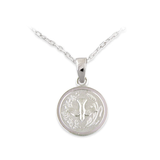 Sterling Silver Confirmation Dove Pendant Necklace