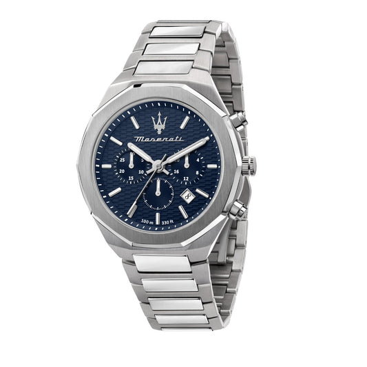 An image of Maserati 45mm Stile Chronograph Stainless Steel Watch