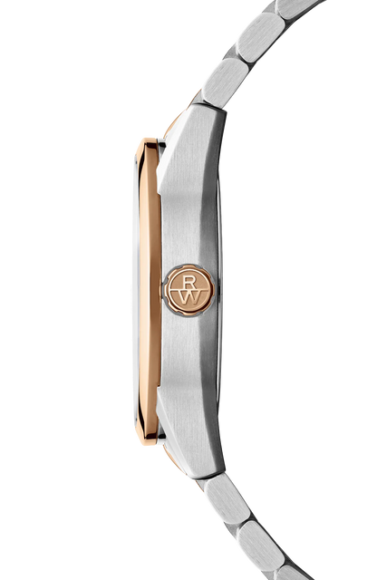 Raymond Weil 42mm Freelancer Automatic Black Dial Rose Gold Stainless Steel Bracelet Watch