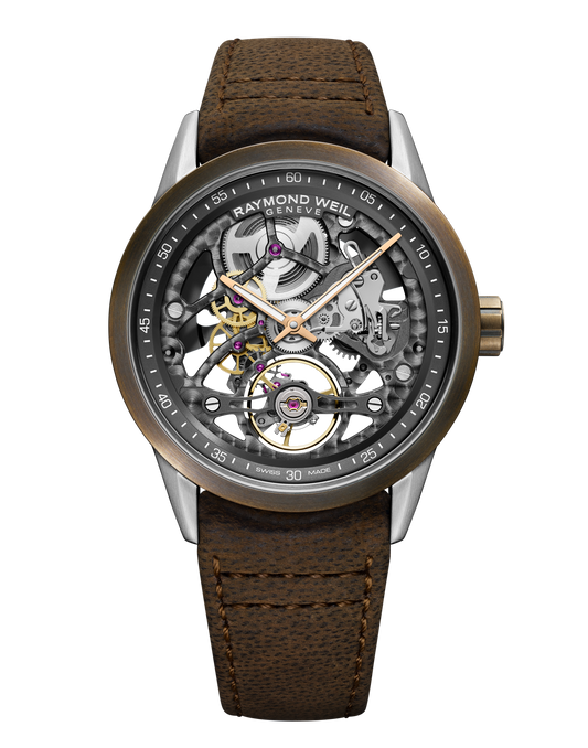 Raymond Weil 42mm Freelancer Calibre RW1212 Skeleton Men’s Automatic Bronze Watch