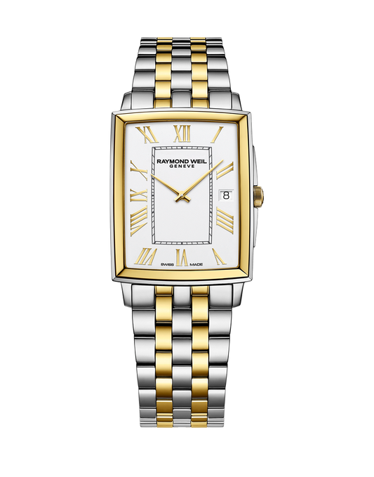 Raymond Weil 37mm Toccata Rectangle Dial Two Tone Watch