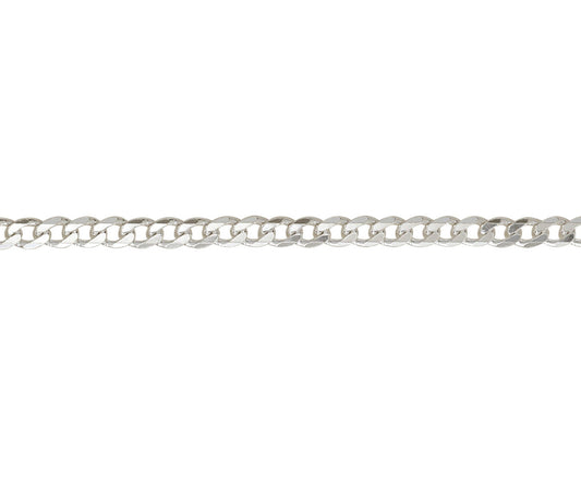 Sterling Silver 16" Open Curb Chain Necklace