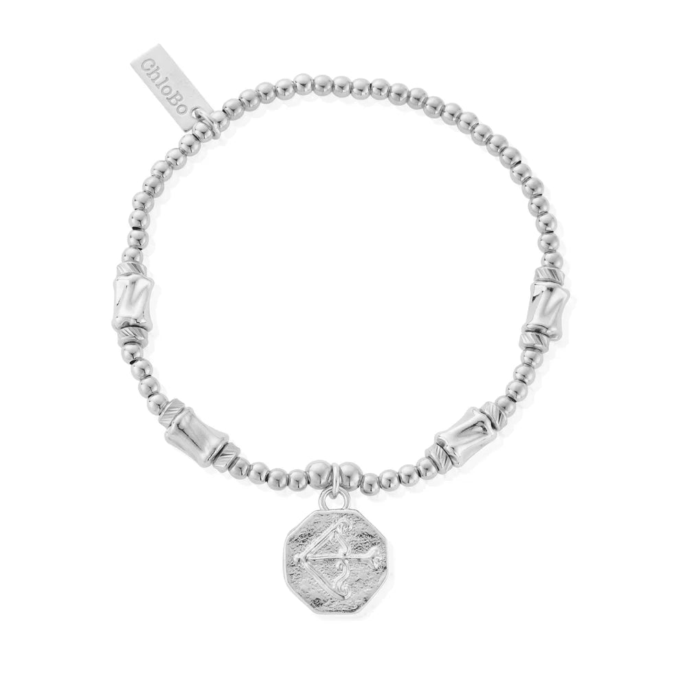 ChloBo Sterling Silver Chunky Twist Arrow Charm Bracelet