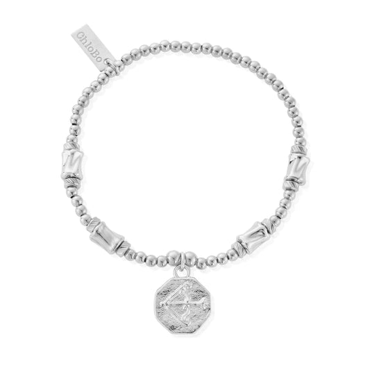 ChloBo Sterling Silver Chunky Twist Arrow Charm Bracelet