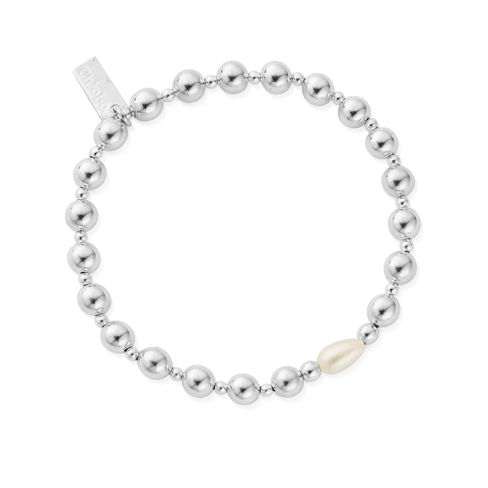 ChloBo Sterling Silver Feature Pearl Bracelet