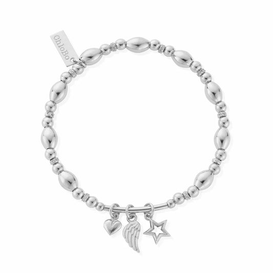 ChloBo Sterling Silver Hope & Wisdom Bracelet