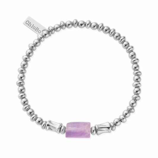 ChloBo Sterling Silver Calming Spirit Amethyst Stone Bracelet