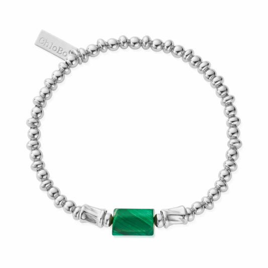 ChloBo Sterling Silver Protection Spirit Malachite Stone Bracelet
