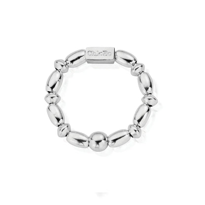 ChloBo Sterling Silver Mini Rice Ring - Size Medium