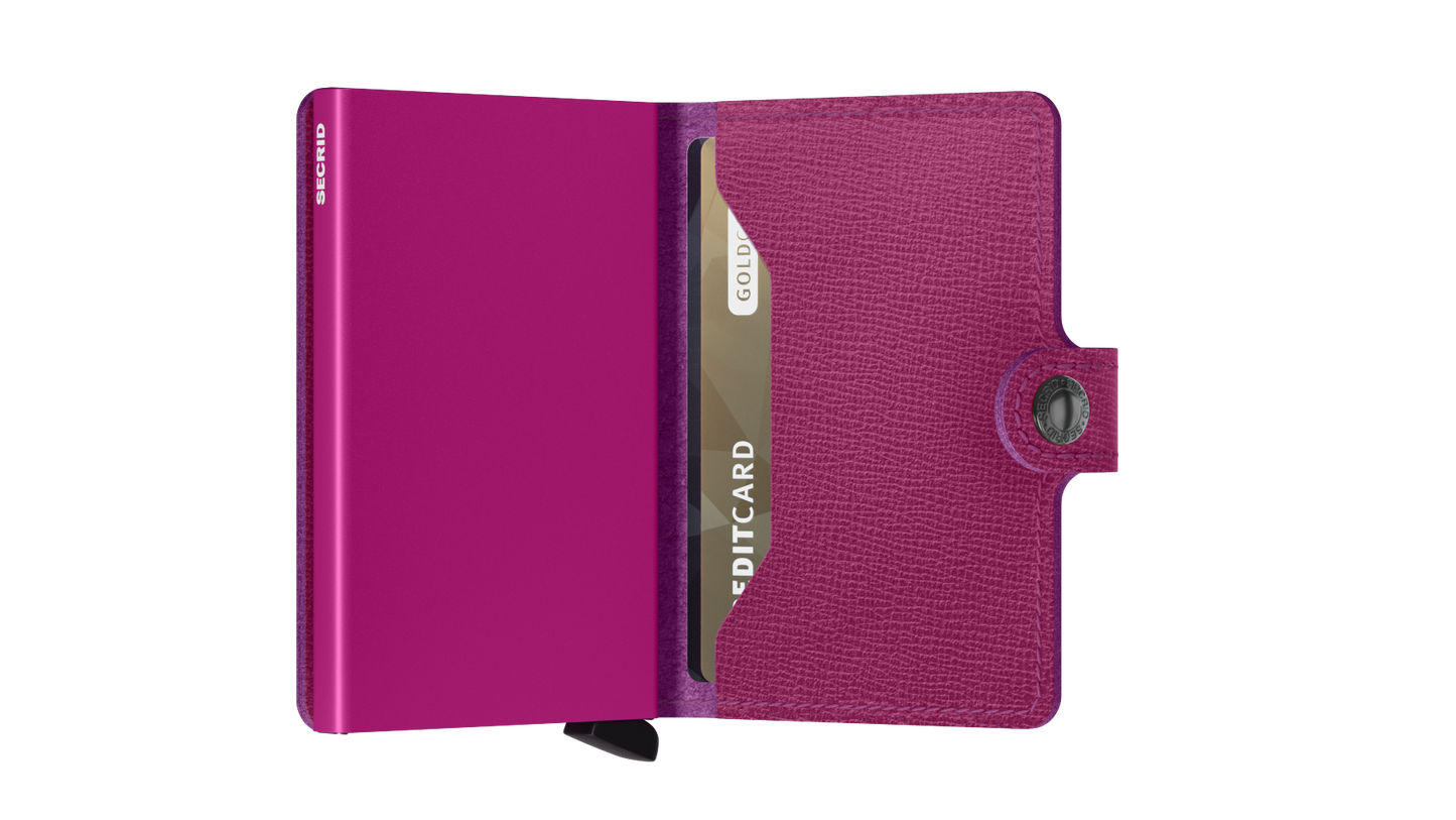 SECRID Fuchsia Crisple Pink Mini Wallet