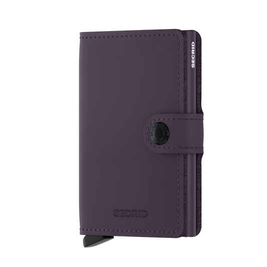 SECRID Matte Dark Purple Mini Wallet