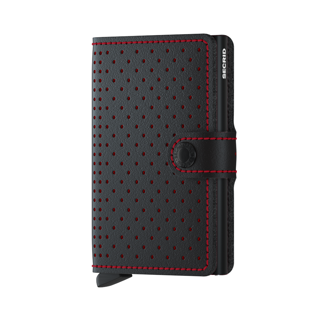 Red Mini Wallet SECRID Perforated Black & Red Mini Wallet | Official Stockists | Jack ...