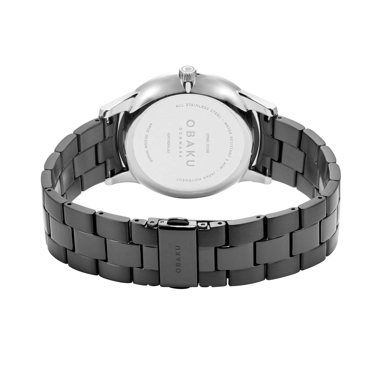 Obaku 42mm Lyng Stor Phanton Stainless Steel Watch