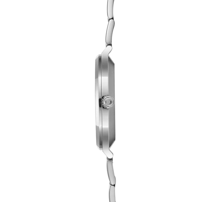 Obaku 42mm ILD - BLACKSTEEL Silver & Black Tone Chronograph Link Watch