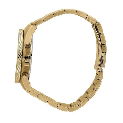 Maserati 42mm Sfida Blue Dial Chronograph Gold Toned Link Watch