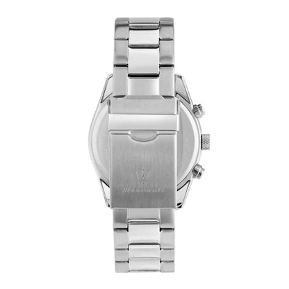 Maserati 43mm Attrazione Green Dial & Stainless Steel Chronograph Link Watch