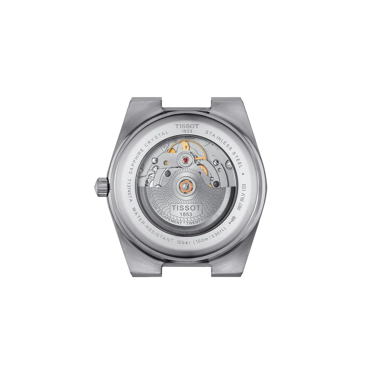 Tissot 40mm Silver Tone PRX, Gradient Blue & Date Dial, Gents Bracelet Watch
