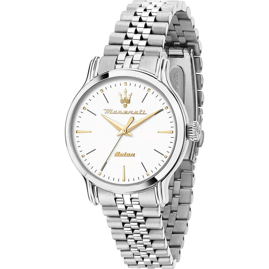 Maserati 34mm Epoca Ladies Stainless Steel White Dial Watch