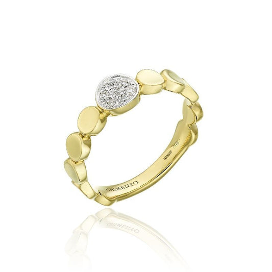 Chimento Armillas Glow 18ct Yellow Gold Diamond Disc Ring