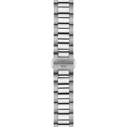 Tissot 40mm Silver Tone PR100, Forest Green & Date Dial, Gents Bracelet Watch