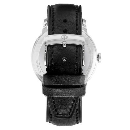 Baume & Mercier 42mm Auto Classima Black Date Dial Leather Watch