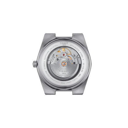 Tissot 40mm Automatic Silver Tone PRX, Blue Guilloché & Date Dial, Gents Bracelet Watch