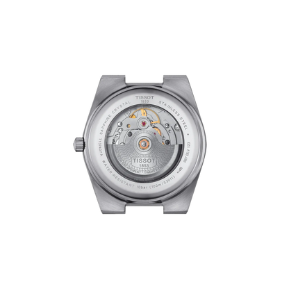 Tissot 40mm Automatic Silver Tone PRX, Green Guilloché & Date Dial, Gents Bracelet Watch