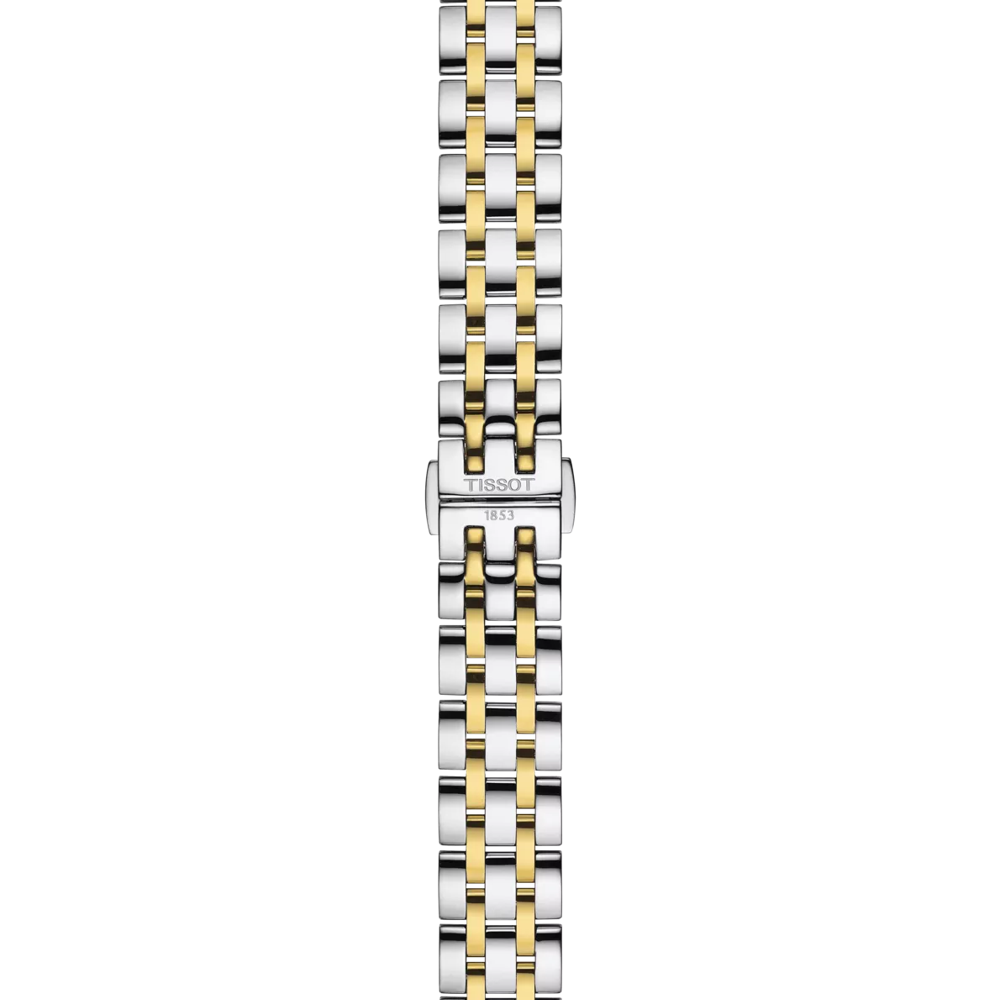 Tissot 28mm Yellow & Silver Tone Classic Dream, Vintage Date Dial, Ladies Bracelet Watch