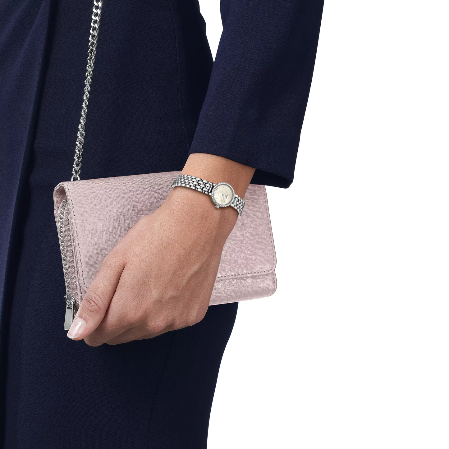 Tissot 19.5mm Silver Lovely, Mother of Pearl & Diamond Dial, Ladies Bracelet Watch