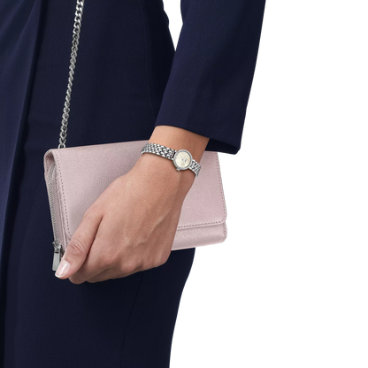 Tissot 19.5mm Silver Lovely, Mother of Pearl & Diamond Dial, Ladies Bracelet Watch