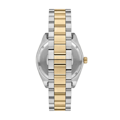 Emporio Armani 41mm Federico Date Champagne Dial Two Tone Stainless Steel Watch