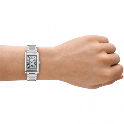 Emporio Armani 25mm Gino Mother of Pearl Dial Stainless Steel Link Watch