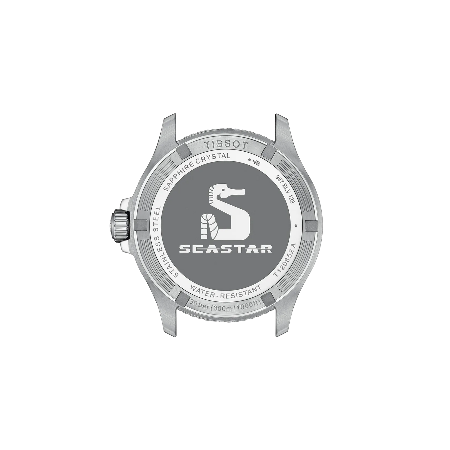 Tissot 40mm Silver Seastar 1000, Black & Green GMT Diver, Gents Bracelet Watch