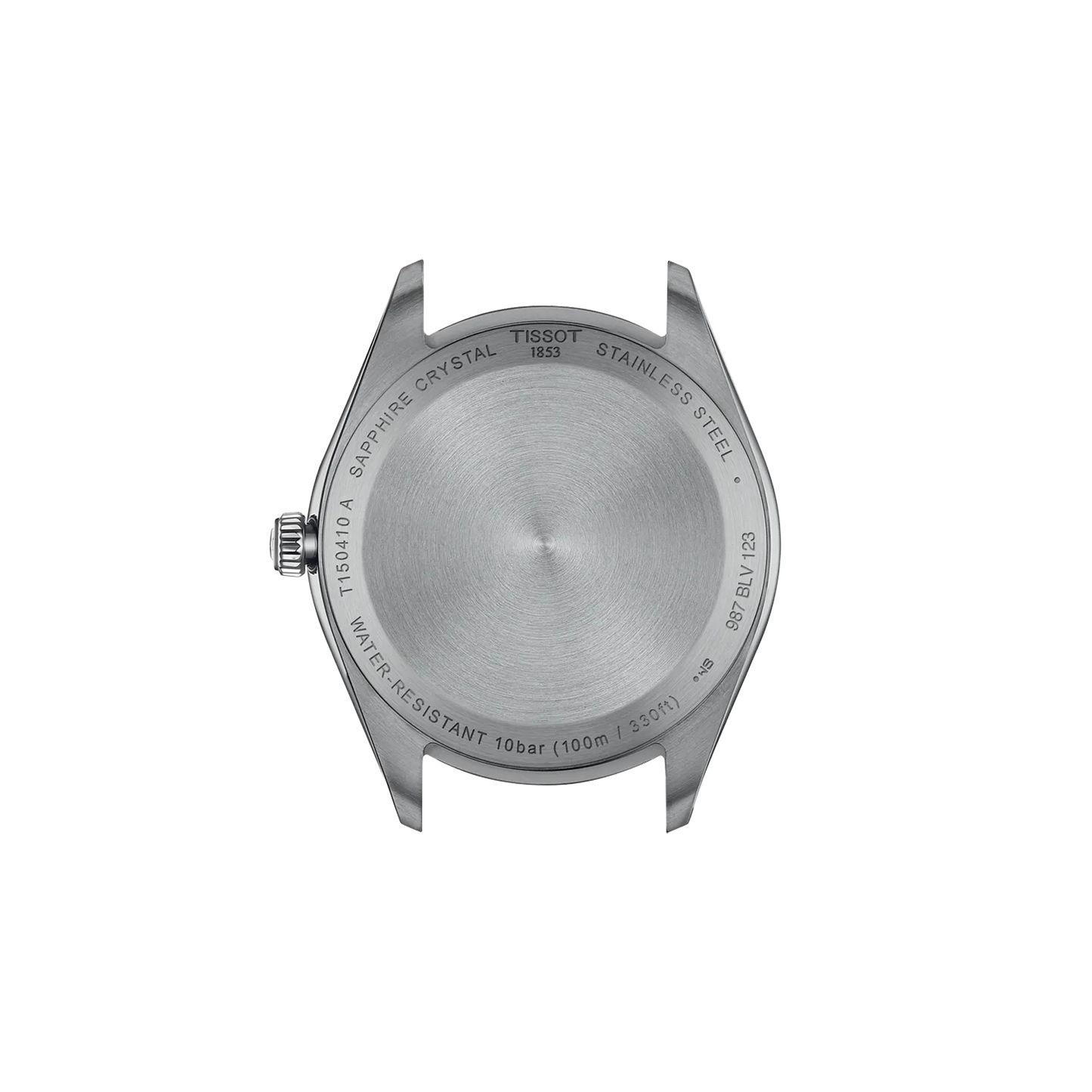 Tissot 40mm Silver Tone PR100, Silver & Date Dial, Gents Strap Watch