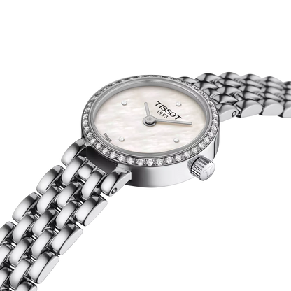 Tissot 19.5mm Silver Lovely, Mother of Pearl & Diamond Dial, Ladies Bracelet Watch
