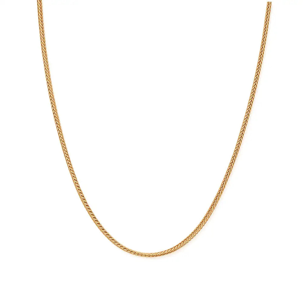ChloBo MAN Gold Plated Foxtail Chain Necklace