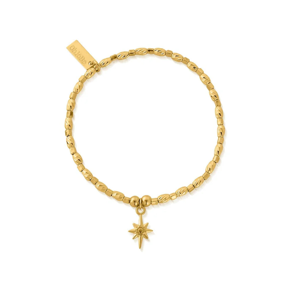 ChloBo Yellow Gold Plated Soul Glow Lucky Charm Bracelet