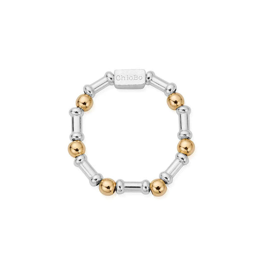 ChloBo Mixed Metal Rhythm of Water Ring - Size Small