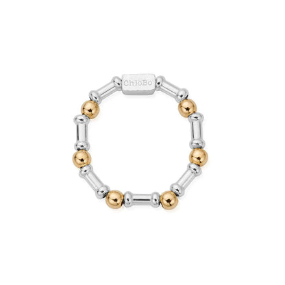 ChloBo Mixed Metal Rhythm of Water Ring - Size Medium