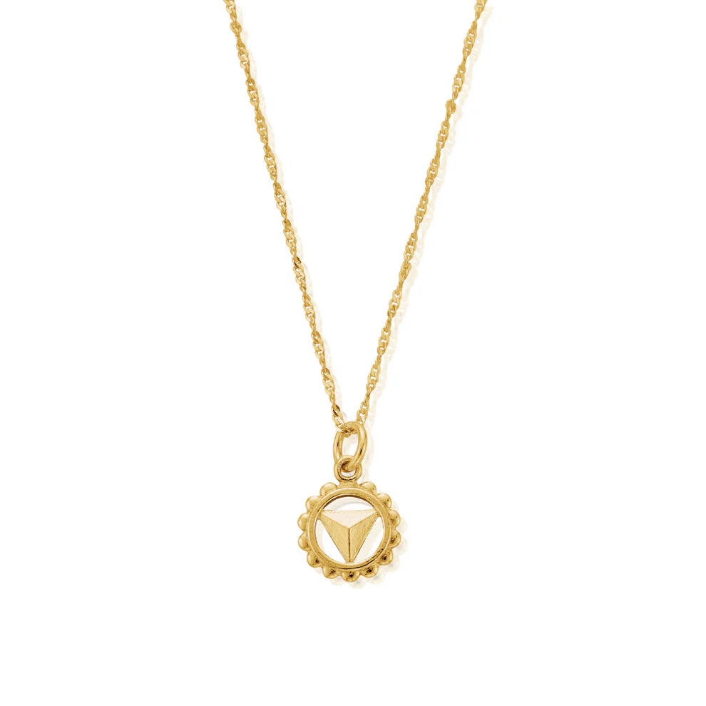 ChloBo Yellow Gold Plated Solar Plexus Chakra Necklace
