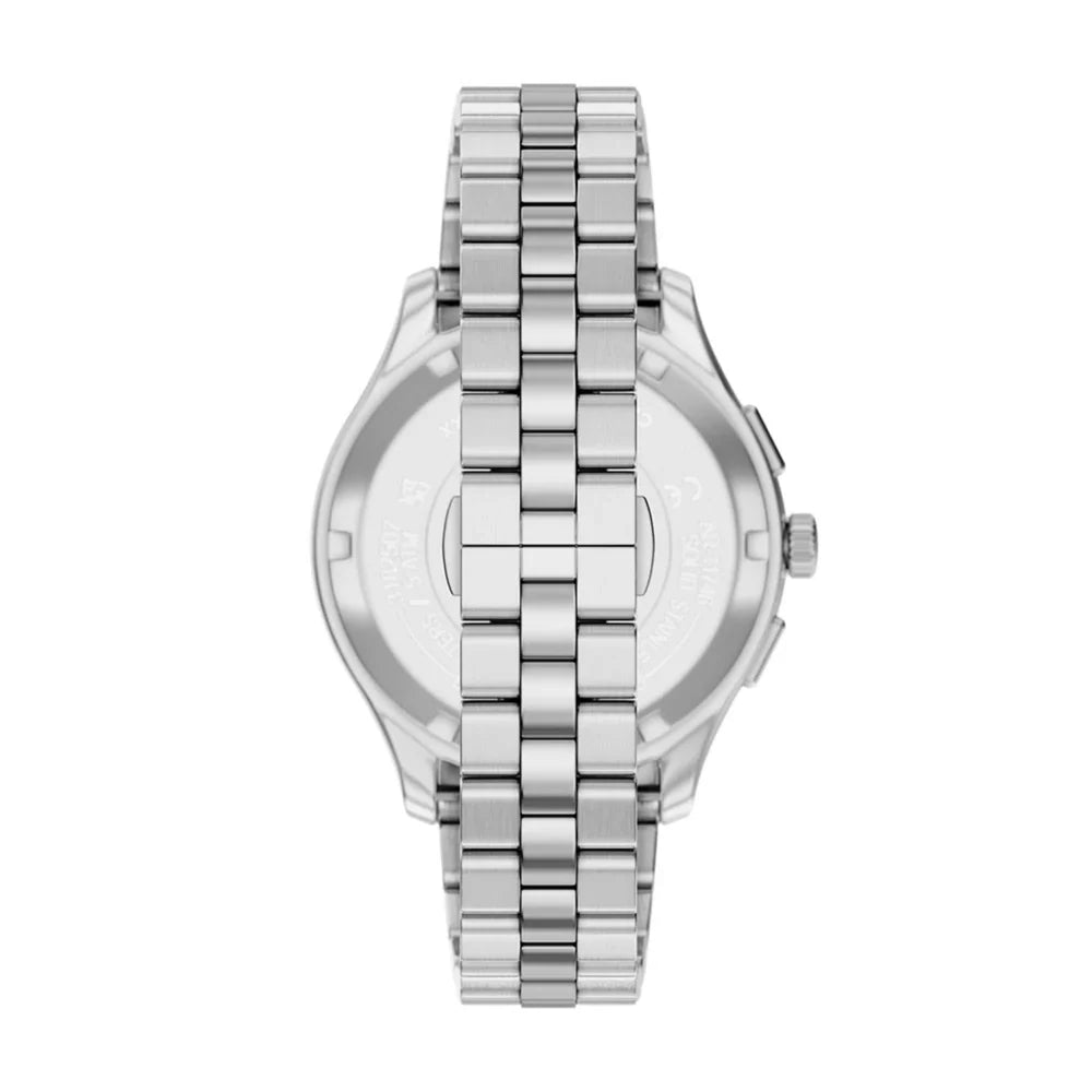 Emporio Armani 42mm Chronograph Men's Dario Green Dial Silver Bracelet Watch