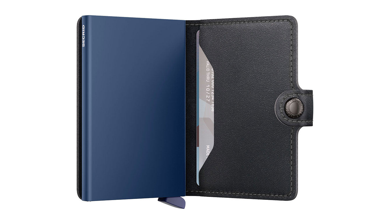 SECRID Black Navy Mini Wallet