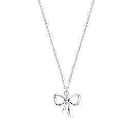 Sterling Silver Bow Pendant Bracelet