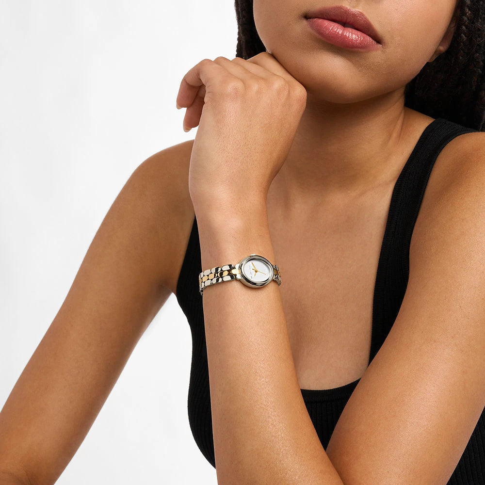 Michael Kors 21mm Ladies Petite Maude Two-Tone Bracelet Watch