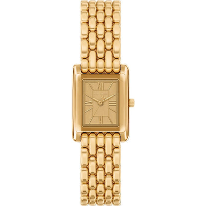 Michael Kors 20mm Ladies Petite Essex Gold-Tone Rectangle Dial Watch